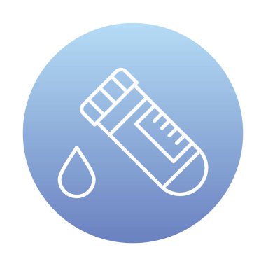 Kan Test Ağı simgesi, vektör illüstrasyonu