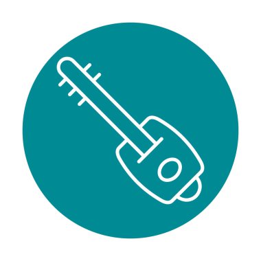 Shamisen vektör simgesi tasarımı