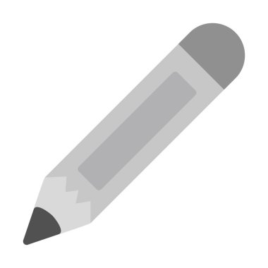 düz kalem simgesi basit vektör çizimi