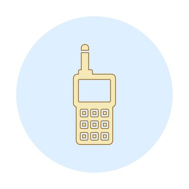 düz telsiz vektör illüstrasyon tasarımı