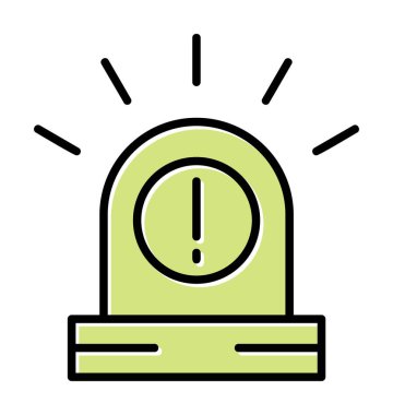 Uyarı simgesi, taslak biçimi, vektör illüstrasyonu