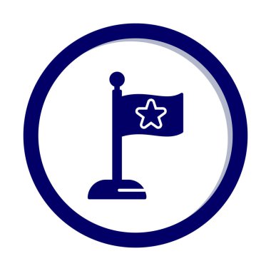 bayrak simgesi, vektör illüstrasyonu basit tasarım