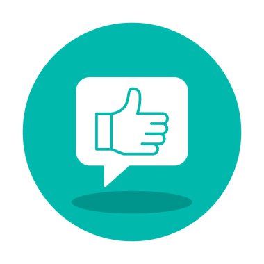 başparmak yukarı Web simgesi, vektör çizim                   