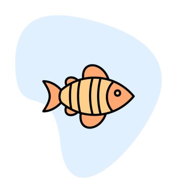 Arkaplanda grafik balık resimleme