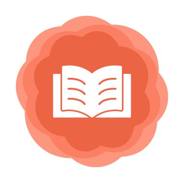 açık kitap simgesi, vektör illüstrasyonu basit tasarım