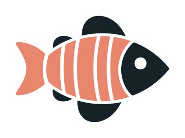 Arkaplanda grafik balık resimleme