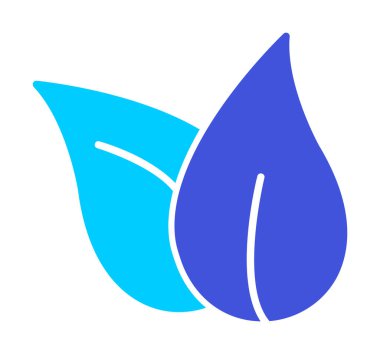 ekoloji sembolü, yaprak simgesi, vektör illüstrasyon grafiği