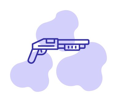 Pompalı düz simge, vektör illüstrasyonu