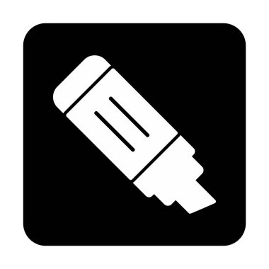 İşaretleyici. Web simgesi basit illüstrasyon                       