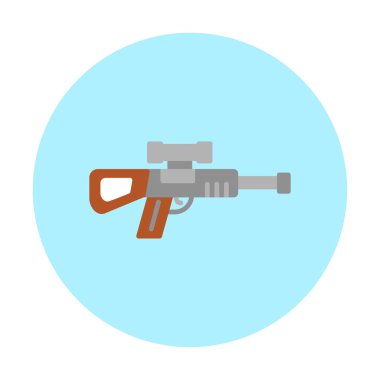 Keskin nişancı silahı ikonu vektör çizimi