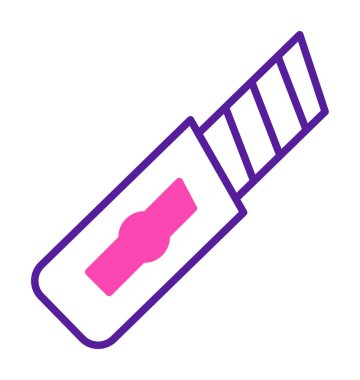 Basit düz kesiciler. Web simgesi çizimi tasarımı