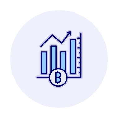 Basit Analitik simge, vektör illüstrasyonu