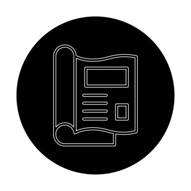 dergi simgesi, vektör illüstrasyonu basit tasarım