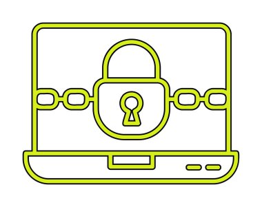 Basit düz Ransomware bilgisayar simgesi