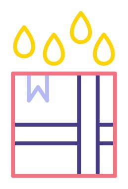 Su geçirmez Parsel simgesinin vektör çizimi  