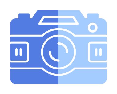 fotoğraf makinesi ikon vektör illüstrasyonu                      