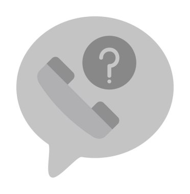 Basit kaçırılan çağrı simgesi, vektör illüstrasyonu