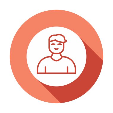 Profil simgesi vektör illüstrasyonu