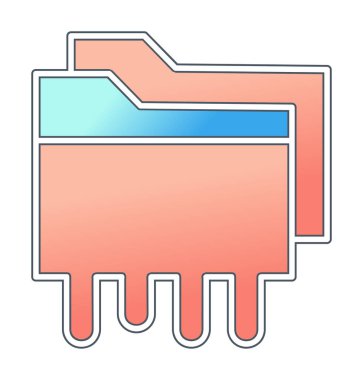 Veri Sızıntısı Ağ simgesi, vektör illüstrasyonu 