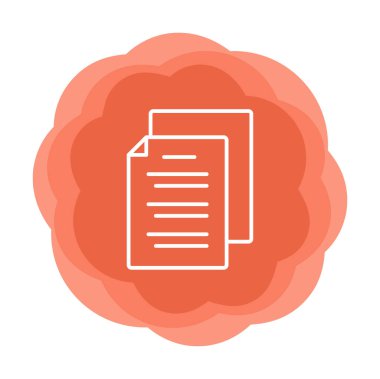 belgelerin vektör çizimi simgesi  