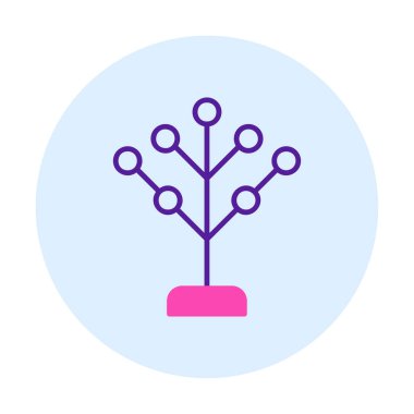 Basit filogenetik simge, vektör illüstrasyonu