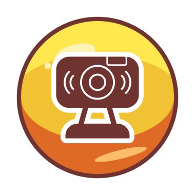 Web kamerası. Web simgesi basit illüstrasyon                   