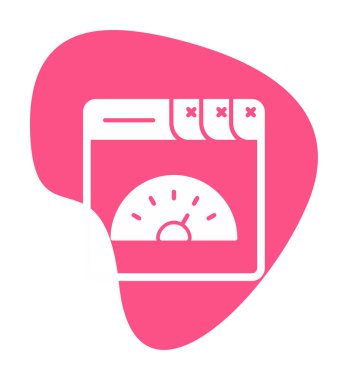 Sayfa hız simgesi, vektör illüstrasyonu