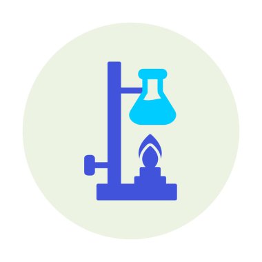 Basit Kimyasal Deney simgesi, vektör çizimi