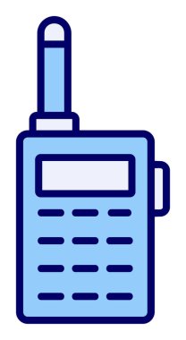 düz telsiz vektör illüstrasyon tasarımı