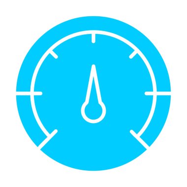 Hız göstergesi. Web simgesi basit tasarım 