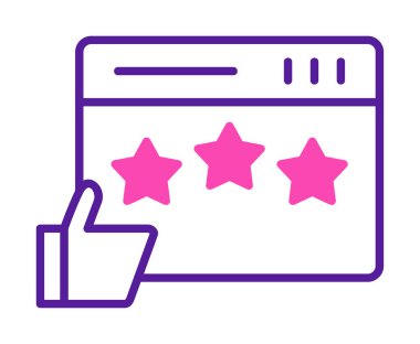 Grafik Gözden Geçirme simgesi vektör çizimi 