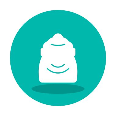 Şeker düzlüğü simgesi, vektör illüstrasyonu  