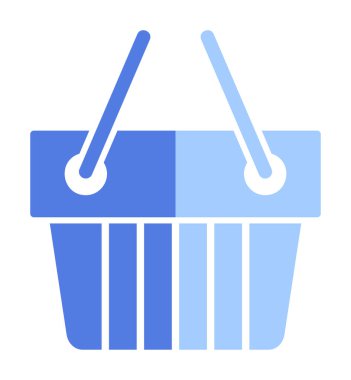 Alışveriş arabası ikon vektör illüstrasyonu 