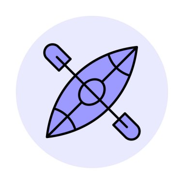 Basit Kano Teknesi simgesi, vektör illüstrasyonu