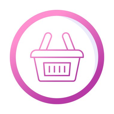 Alışveriş arabası ikon vektör illüstrasyonu 