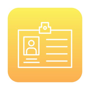 Üyelik Kartı simgesinin vektör illüstrasyonu