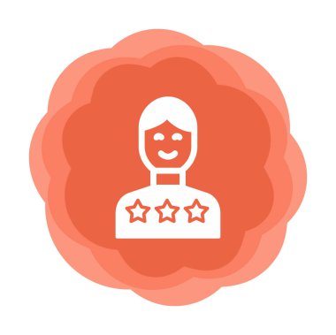 Müşteri memnuniyeti derecelendirme simgesi, vektör illüstrasyonu  