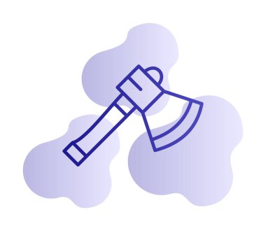 Balta. Web simgesi basit illüstrasyon