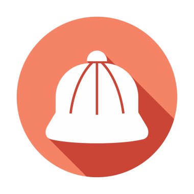 kapsül düz simgesi, vektör illüstrasyonu 