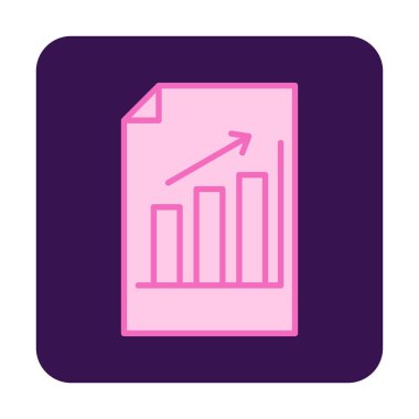 Business Bar Grafik simgesinin vektör illüstrasyonu