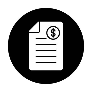 Alışveriş Faturası Vektör renk simgesi tasarımı 