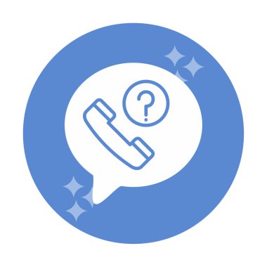 Basit kaçırılan çağrı simgesi, vektör illüstrasyonu