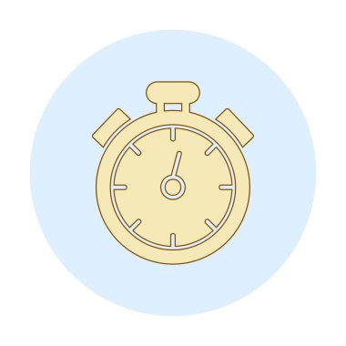 düz stil kronometre vektör çizimi