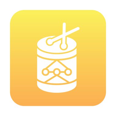 Davullar web simgesi, vektör illüstrasyonu