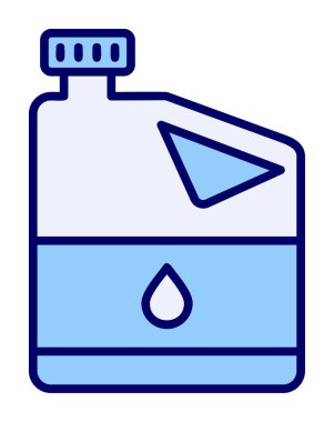 yağ varili vektörü düz renk simgesi 