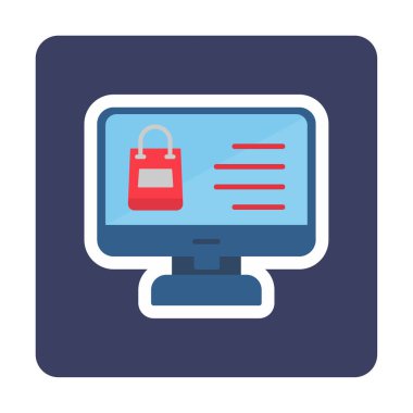 ekran simgesi, vektör illüstrasyonunu izle