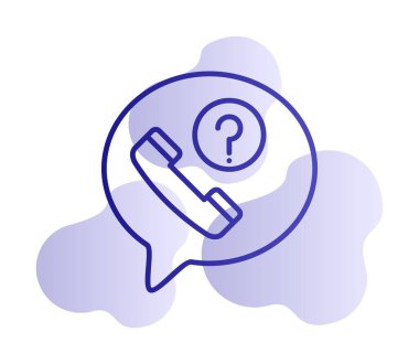 Basit kaçırılan çağrı simgesi, vektör illüstrasyonu