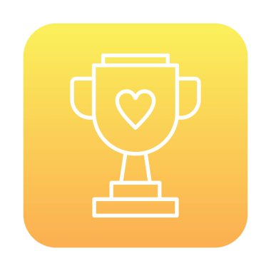 kupa vektör simgesi basit tasarım