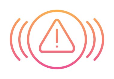 uyarı işareti simgesi, vektör illüstrasyonu  