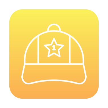 Bir numaralı simge ile kapağın vektör illüstrasyonu 